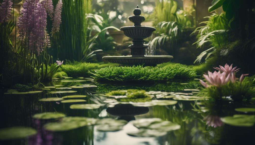 low maintenance water garden